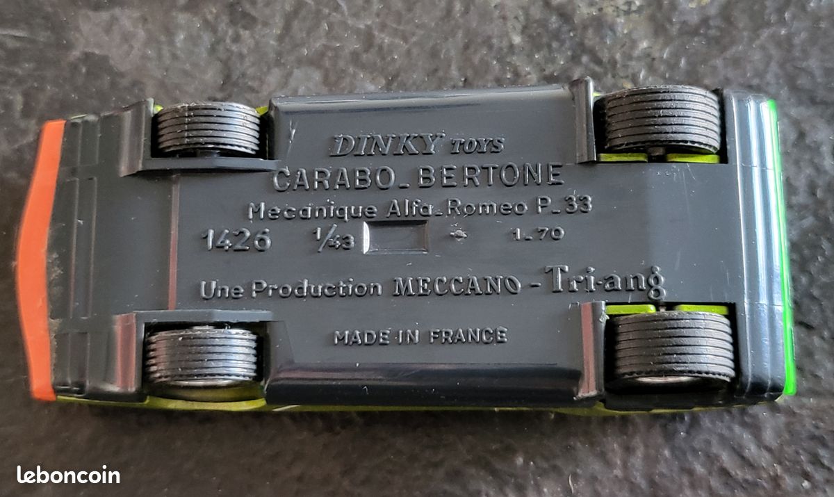 Boîte Reproduction Dinky Toys 210 Alfa Romeo 33 Tipo Le Mans - Vide (sans Voiture) - Pour Collection Ou Présentation