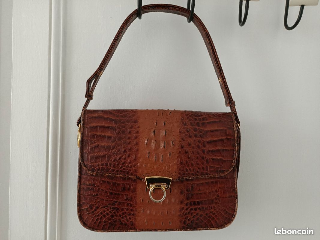 Sac vintage en croco (image 4)