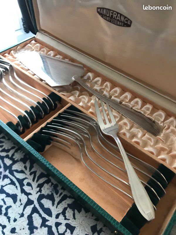 Coffret 12 Fourchettes à Dessert – Métal Argenté – Art De La Table