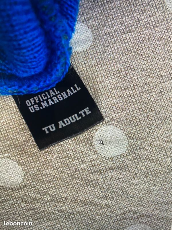 Taille unique bonnet chaud Official US Marschall très bon état petit prix (image 2)