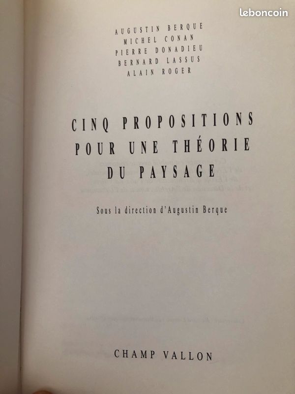 Livre d art et essai sur le paysage (image 5)
