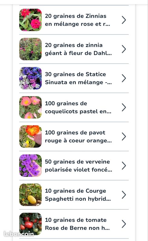 Lot de graines pour Lionad (image 1)