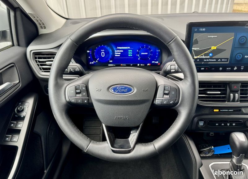 Ford FOCUS FLEXIFUEL 125CH TITANIUM X BUSINESS POWERSHIFT / CAMÉRA / 1ÈRE MAIN / 49 000 KM (image 15)