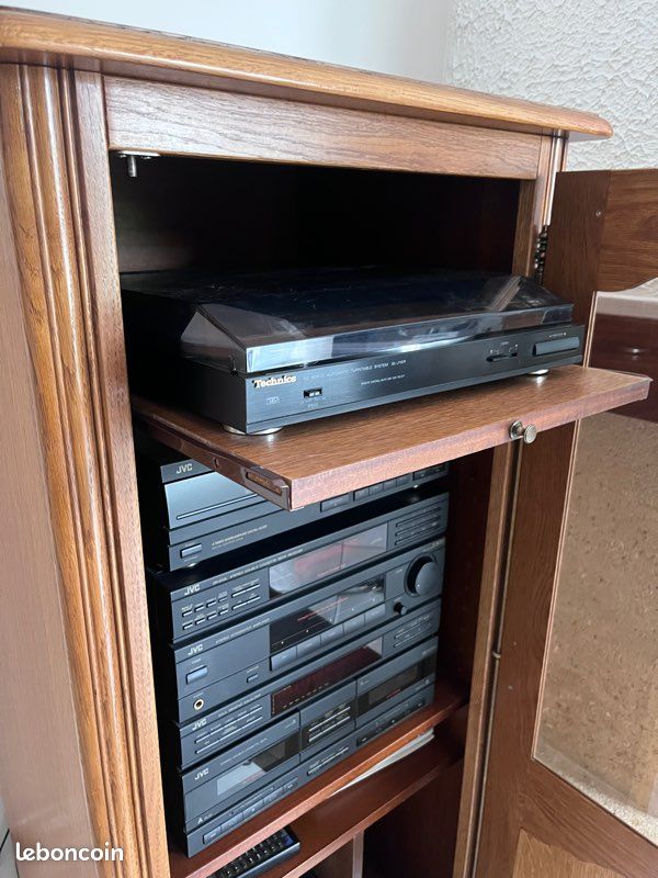 Meuble HIFI en chêne massif (image 4)