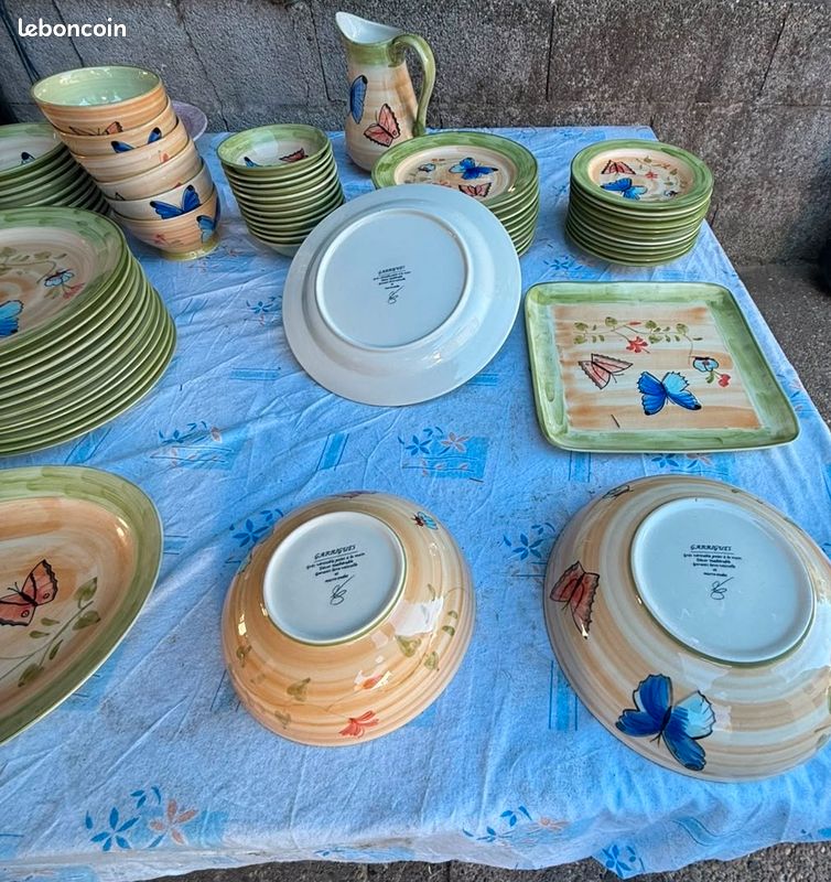Lot vaisselles grès artisanal/vintage (image 2)