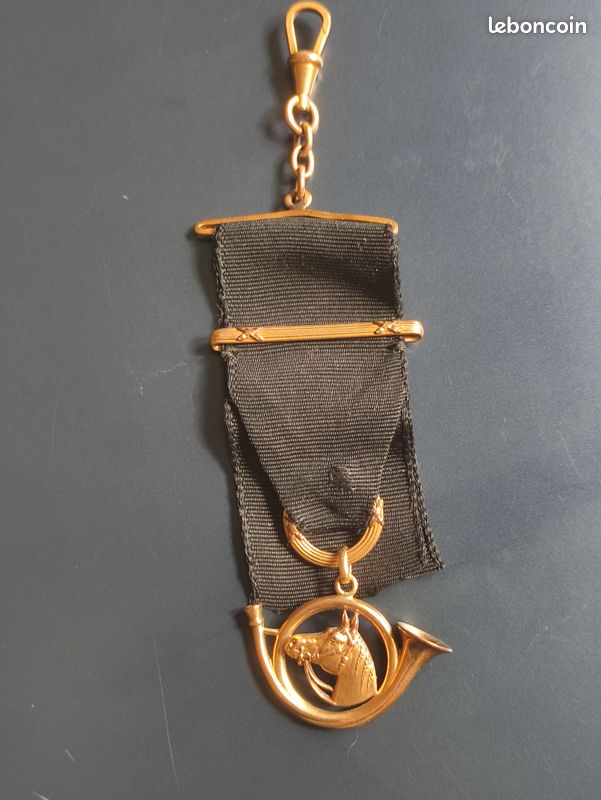 Ancienne Chaîne Châtelaine En Plaqué Or Pour Montre à Gousset - Très Bon état, Fabrication Française Avant 1920