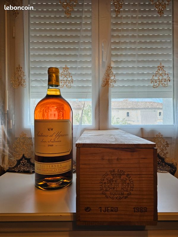 Château d’Yquem 1989 – Jéroboam 5 L – Caisse bois d’origine – Pièce rare (image 1)