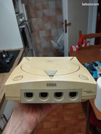 Manette Sega Dreamcast Translucide Noire | Turbo QS-135 Filaire - Bon état