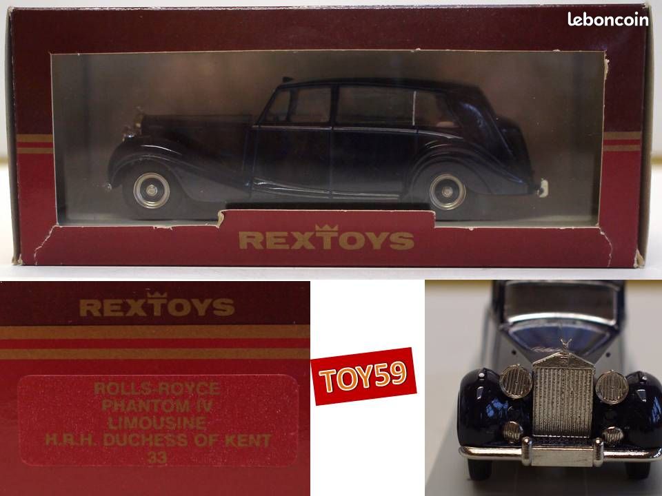 RexToys 1/43 – Rolls Royce Phantom IV Limousine Duchesse De Kent (état Minit Avec Boîte)
