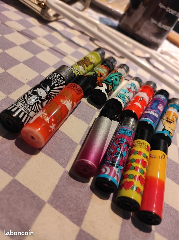 Lot De 6 Briquets Micro Clipper Assortis Dépareillés - Multicolore Collections Mixtes