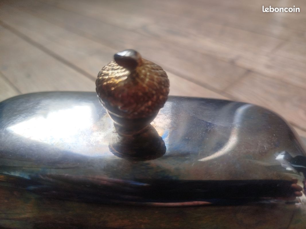 ancien beurrier à eau en grès vintage
