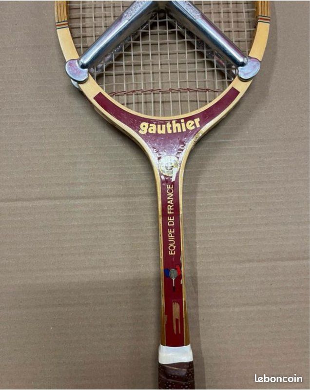 Raquette Tennis Vintage Snauwaert Signée + Housse 🎾 Bois (D'occasion) à