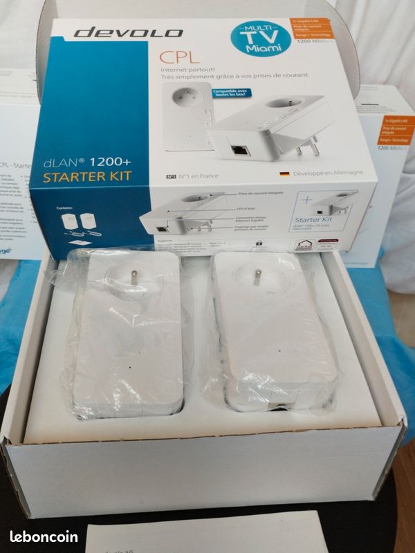 Kit de démarrage Devolo CPL dLAN 1200 Triple+ WiFi Blanc - CPL - Achat
