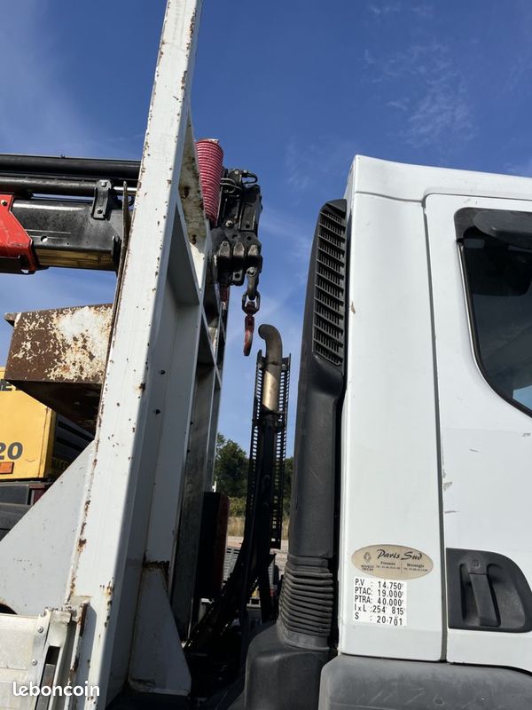 Renault Kerax 370dci 4x4 plateau grue Palfinger (image 7)