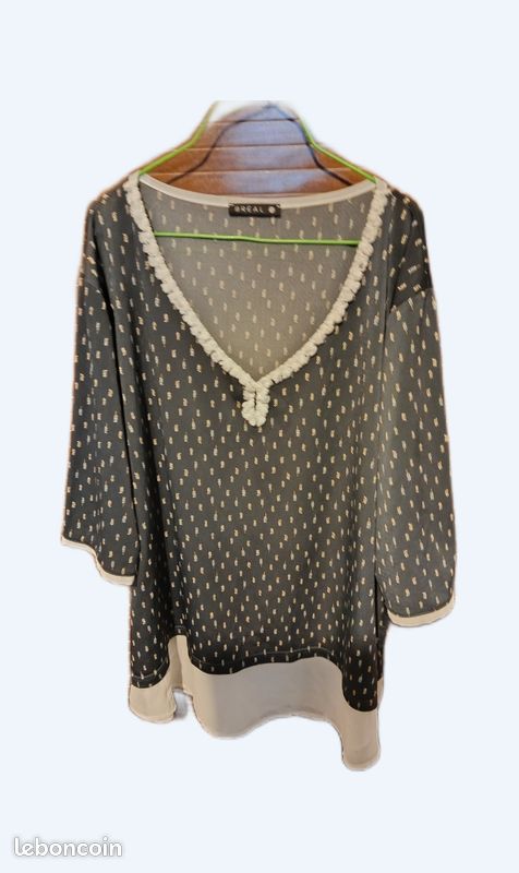 Tunique Bréal Multicouleur Taille 46 - Viscose - Manches Trois-quarts - Très Bon état