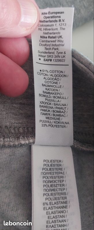 Legging femme Nike gris Taille S (image 6)