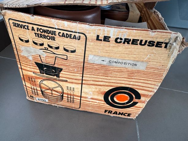 APPAREIL À FONDUE Le Creuset Made In France Vintage (Réf : CH28 ) EUR 99,00 - FR