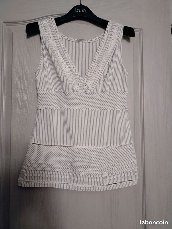 Haut Blanc Femme Promod Taille 38 - Neuf Sans étiquettes