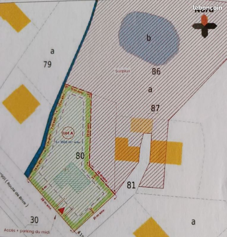 Terrain 4522 m² · à Objat · 4 522 m² · 58 960 €