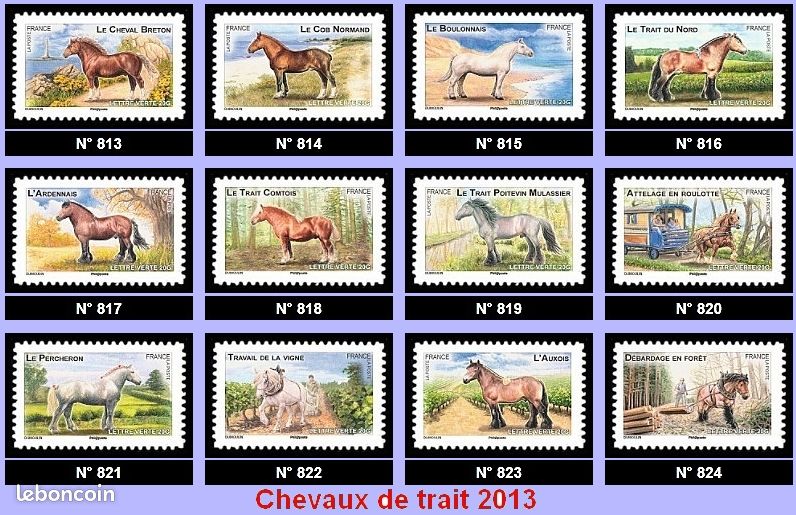 Lot De Timbres Oblitérés - Chevaux, Calèches Et Cavaliers - Collection (Posten & Lots)