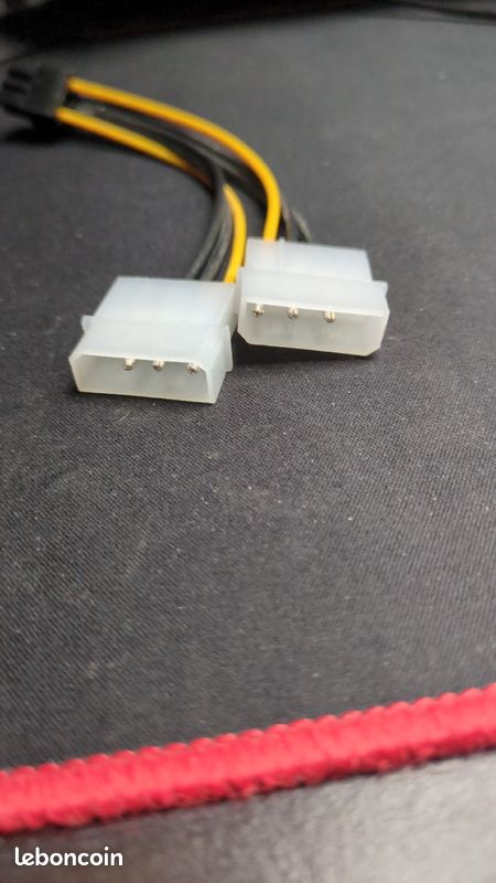 Câble double Molex to 6 Pin
Environ 14 cm
Câble neuf
Envoi rapide et soigné (image 3)
