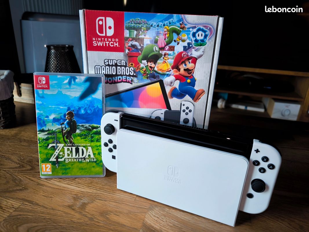 Nintendo Switch OLED édition limitée Super Mario Bros. Wonder – Comme neuve (image 1)