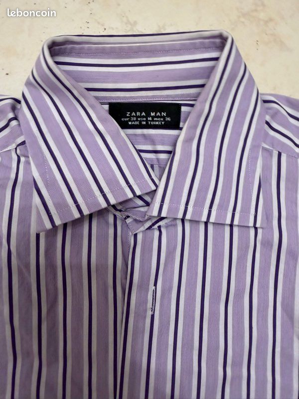 Chemise Zara violet M 38 (image 2)