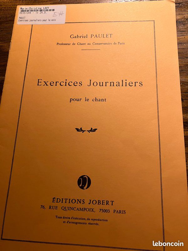 Exercices pour la chant (image 1)