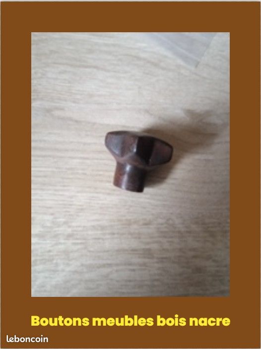Boutons meubles bois nacre (image 2)