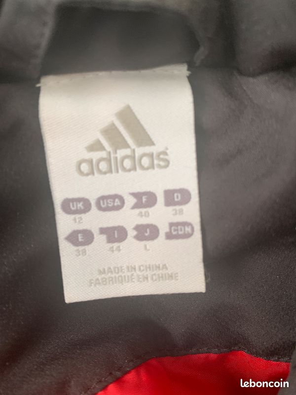 Blouson long noir "Adidas" (christou) (image 4)