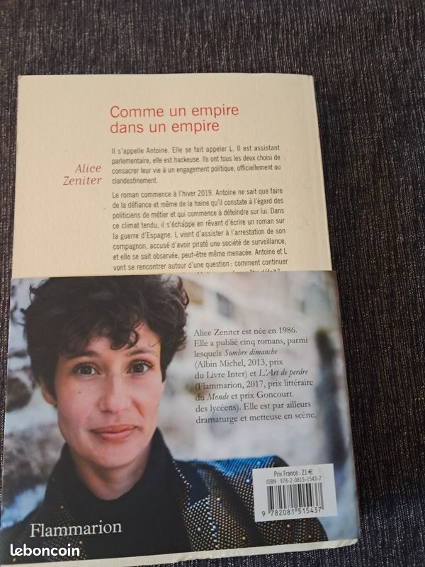 Alice Zeniter Comme un empire... Ref YYMUM (image 5)