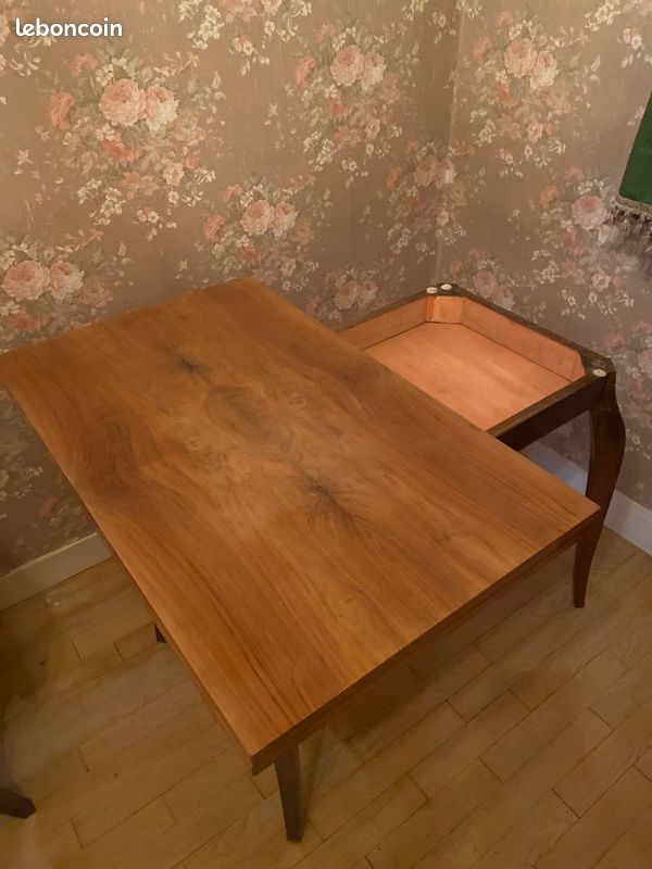 Table convertible bureau/salle à manger avec possibilité de rallonge intégrée optimisée. Gain de place (image 3)