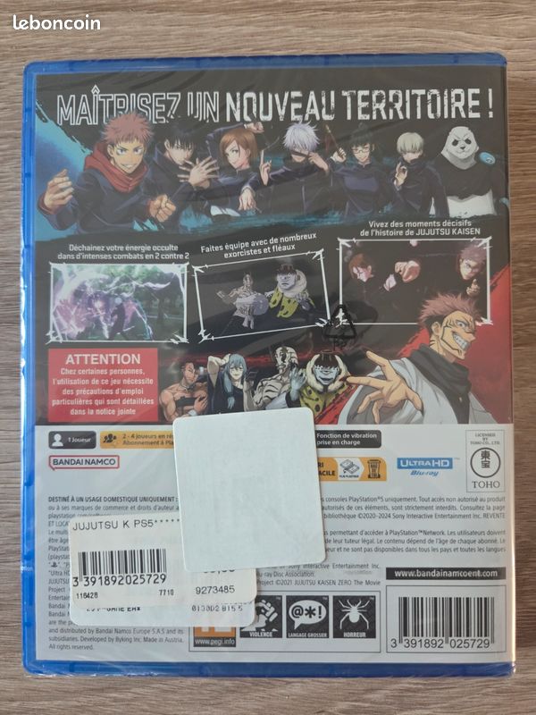 JUJUTSU KAISEN CURSED CLASH Sur PS5 – Version Française, NEUF Sous Blister (PEGI 12)