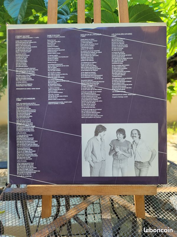 Francis Cabrel Quelqu’un de l’intérieur LP 33T EU 1983 Avec les Paroles (EX/EX) (image 3)