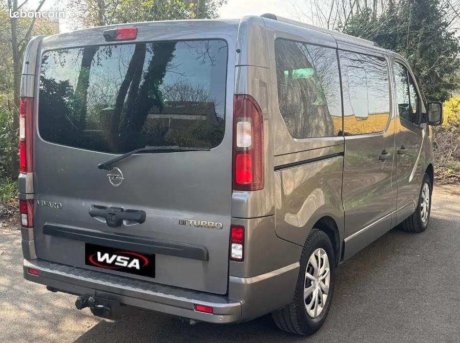 OPEL VIVARO COMBI L1 CDTI 1,6L 125cv Bi-Turbo Pack Clim ATTELAGE 8 PLACES "145316 Kms" (image 2)
