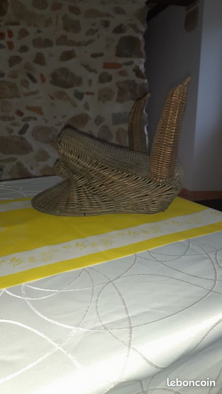 Tête de taureau en rotin (image 5)