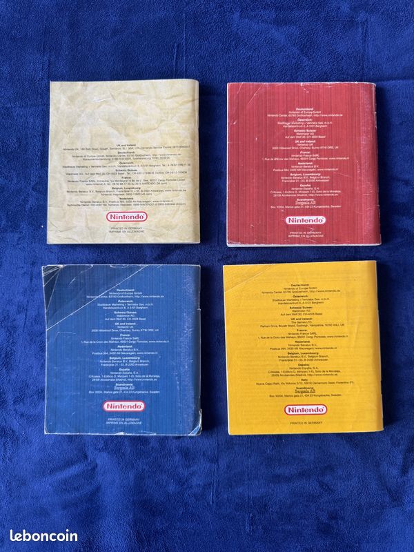 Notices version française en très bon état pour jeux et consoles Nintendo NES, Super NES, Game Boy, Game boy Color, Game boy pocket, Game Boy Advance GBA, DS (image 7)