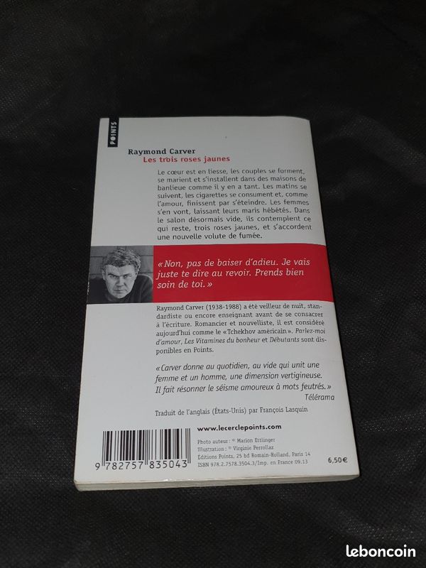 Livre Édition Points Les trois roses jaunes de Raymond Carver (image 2)