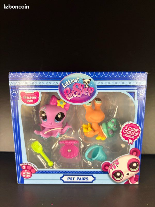 Bandaï - Littlest Pet Shop - Treasure Hunt - Série 3 - G7 #154 #155 (image 1)