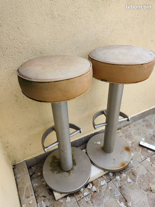 2 tabourets haut a rénover (image 2)