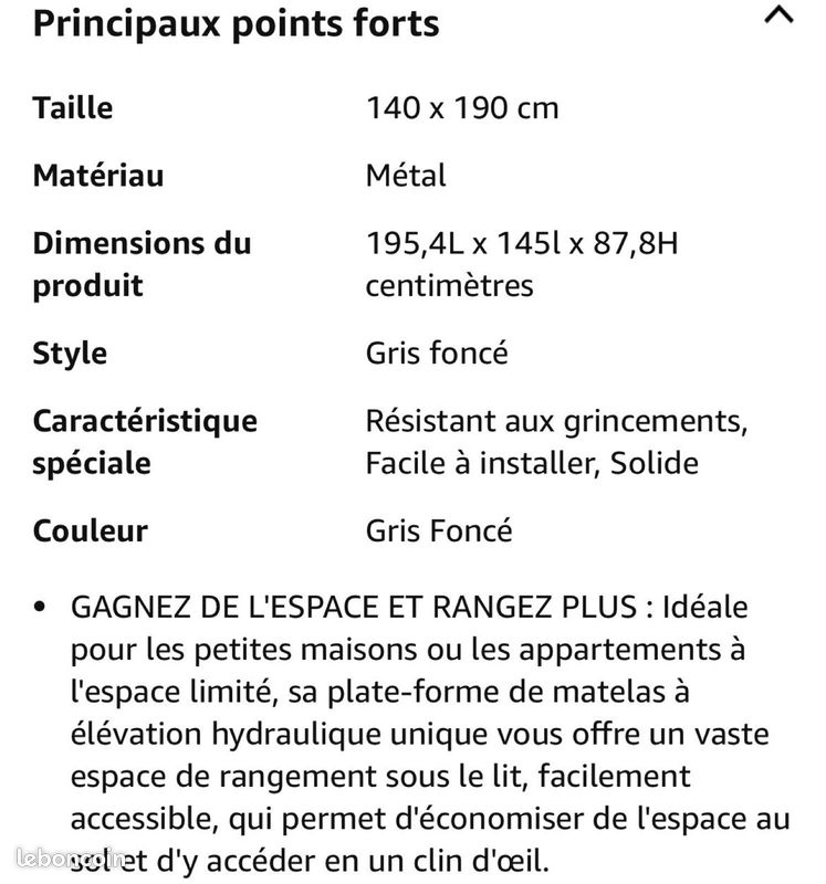Lit avec coffre 2 places (image 3)