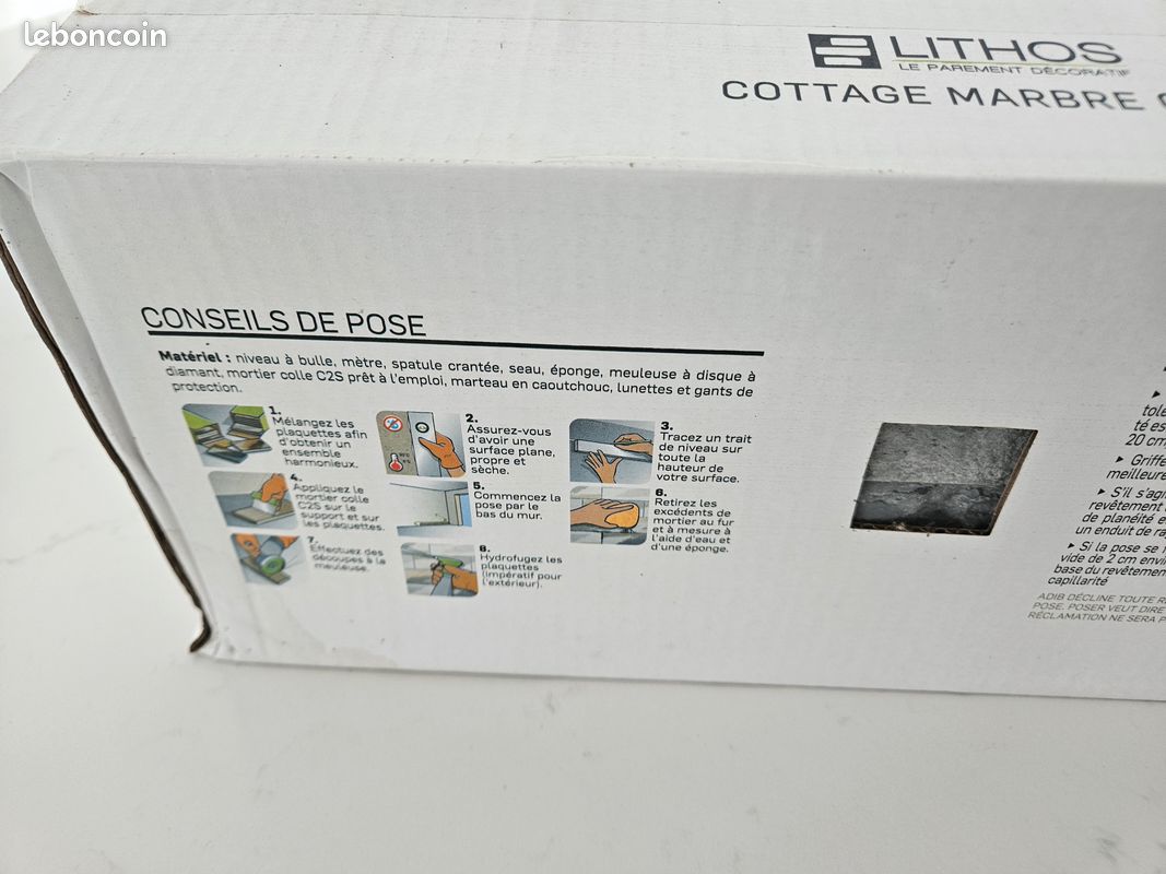 Plaquettes de parement pierre naturelle grise Cottage int/ext (image 4)