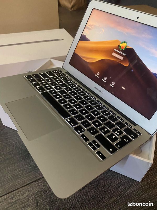 Apple MacBook Air Intel Core i5 SSD flash 128Gb fonctionne parfaitement année 2015 (image 2)