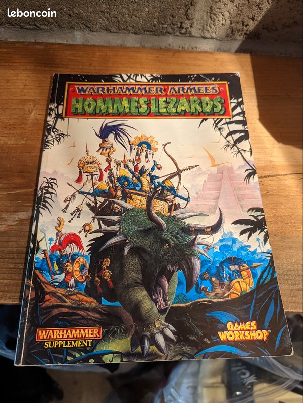 Warhammer livre armée hommes lézards bon état (image 1)