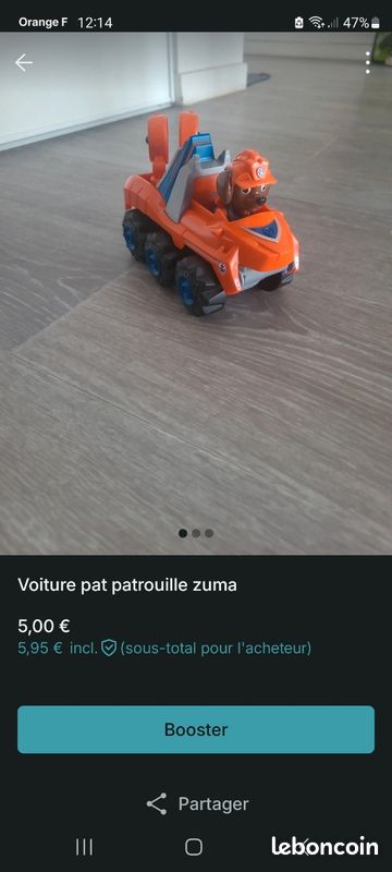 Voiture pat patrouille Zuma (image 3)
