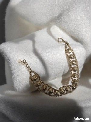 Bracelet Rétro Vintage Fantaisie - Bijou Ancien D'occasion Pour Collection