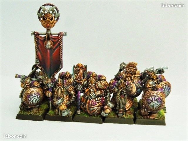 Régiment De Nains - Miniatures Warhammer G21 - Plastique - Occasion