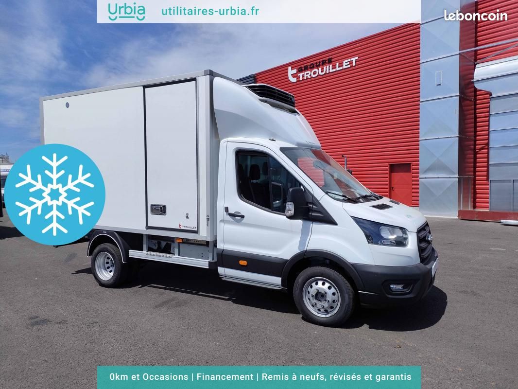 Ford Transit CHASSIS CABINE FRIGO 12M3 130 CV ROUES JUMELEES CAISSE CAZAUX GROUPE THERMOKING MONO... (image 1)