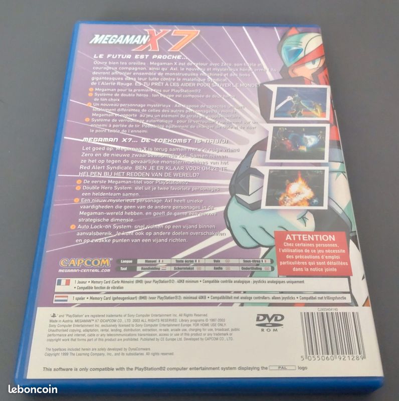 Lot Megaman X7 & X8 & X Command Mission - PS2 pal FR (image 5)