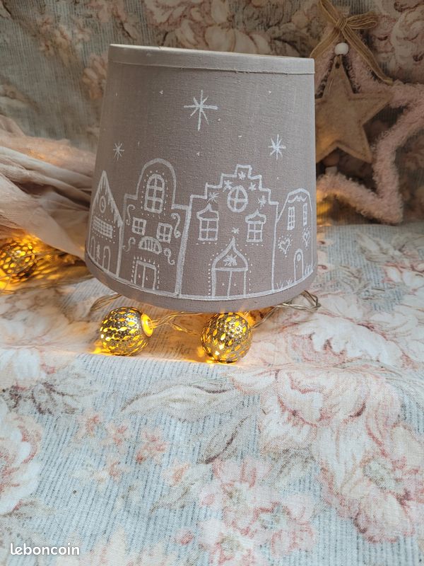Abat-jour Noël maisonnettes Hiver (image 1)
